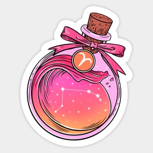 Zodiac Potion. Aries Sticker